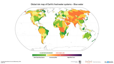FIGURE 30 - Global risk map of Earth’s freshwater systems (I) – Blue water